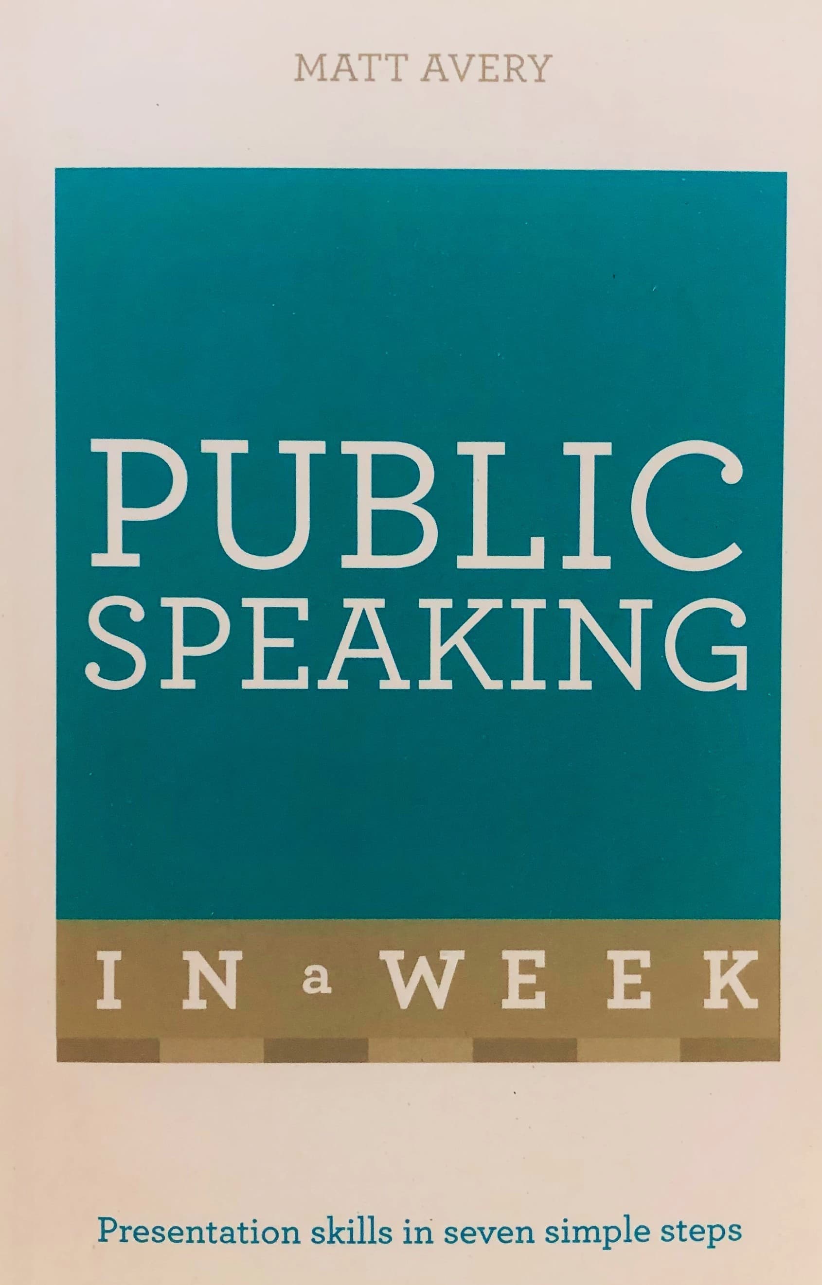 Public Speaking In A Week — image 1