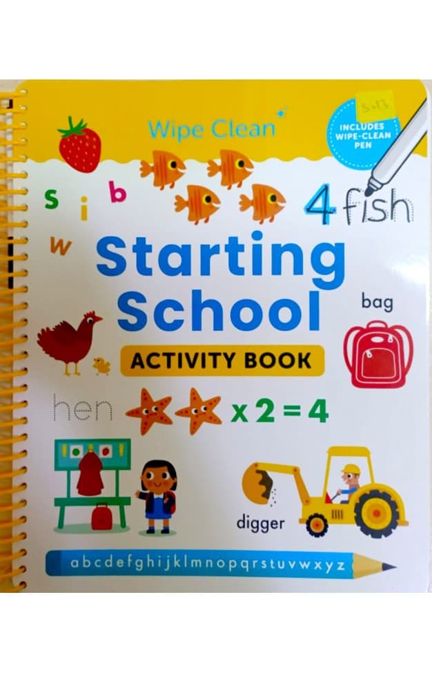 Wipe Clean Starting School Activity Book