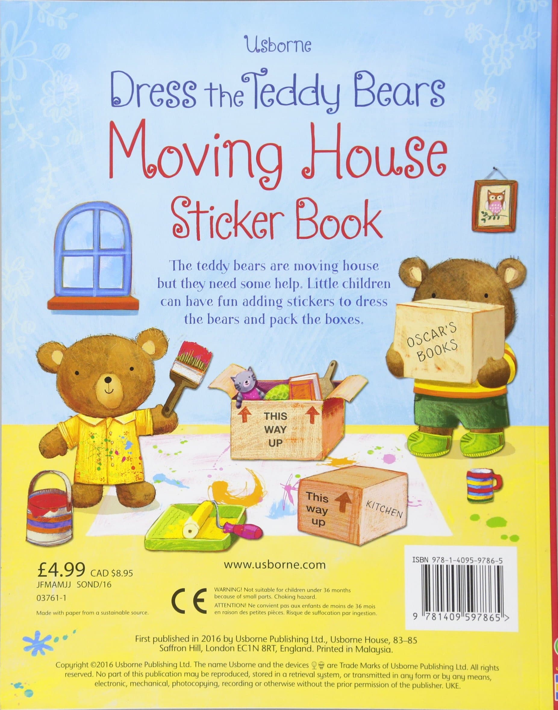 Dress the Teddy Bears: Moving House Sticker Book — image 2