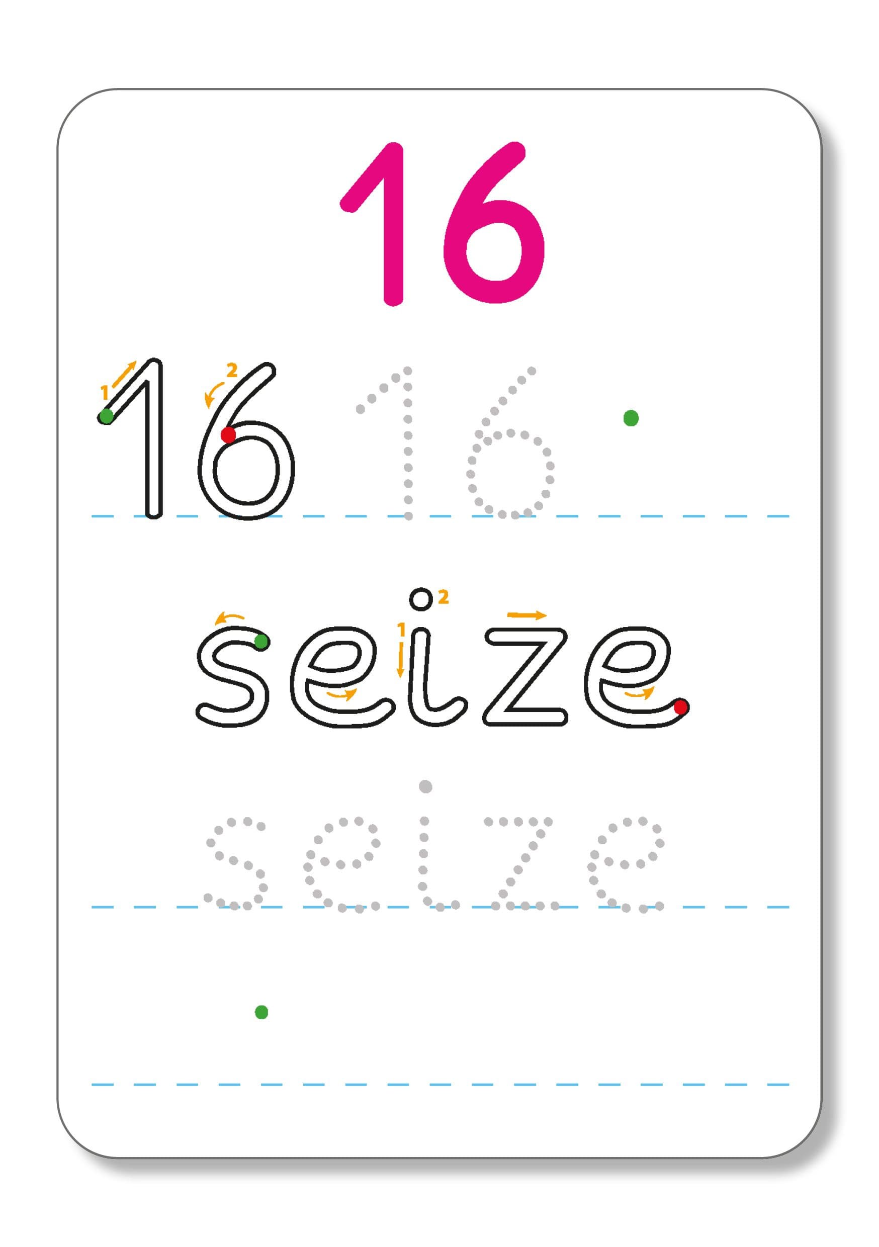 Numbers In French- Write & Wipe Flash Cards — image 6