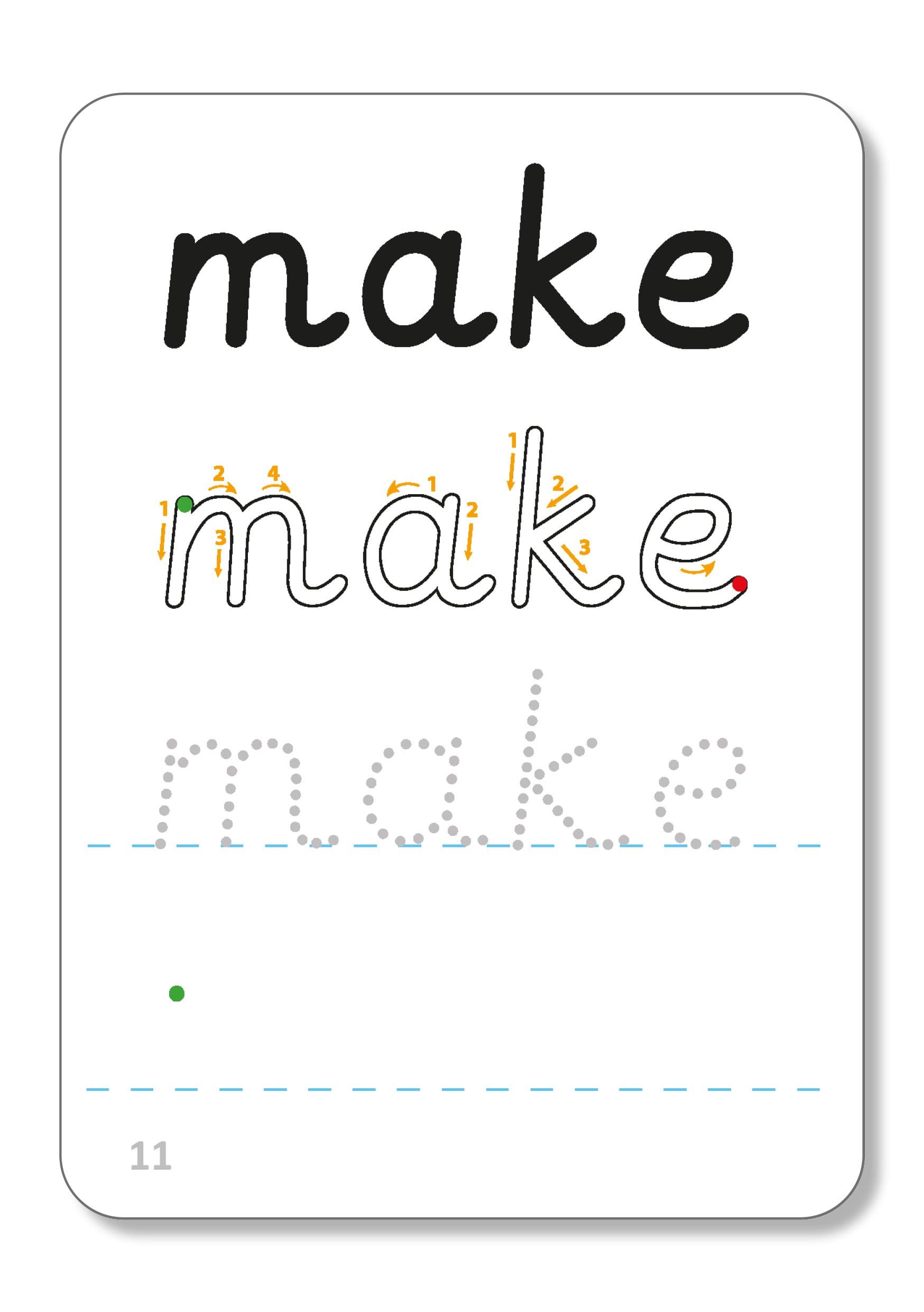 Actions In English - Write & Wipe Flash Cards — image 3