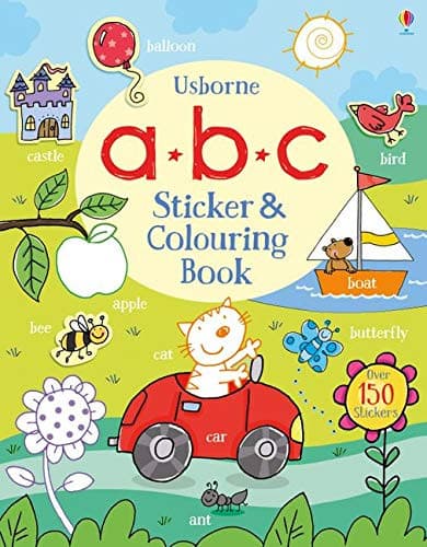 abc Sticker & Colouring Book