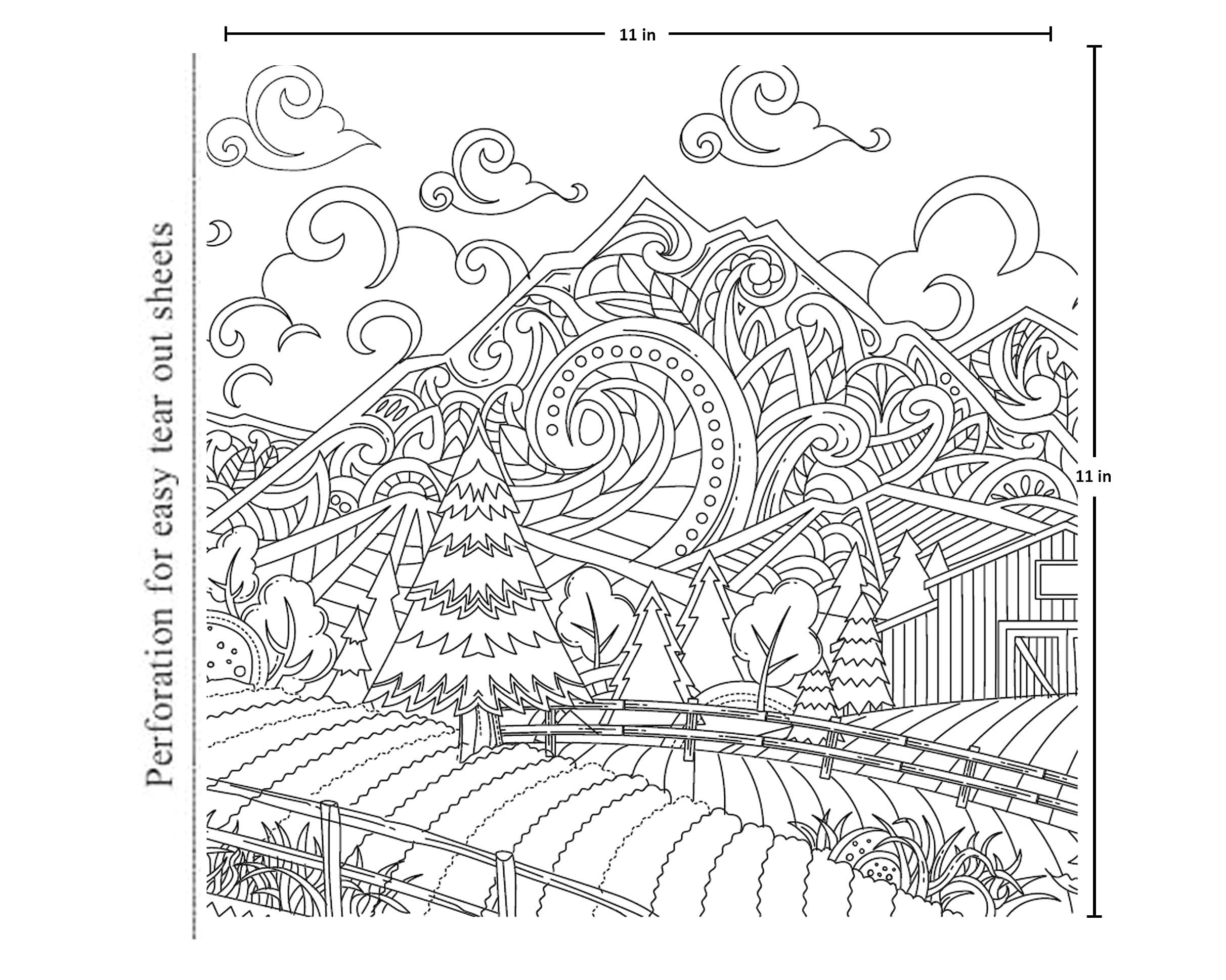 Nature Colouring Book For Adults — image 2