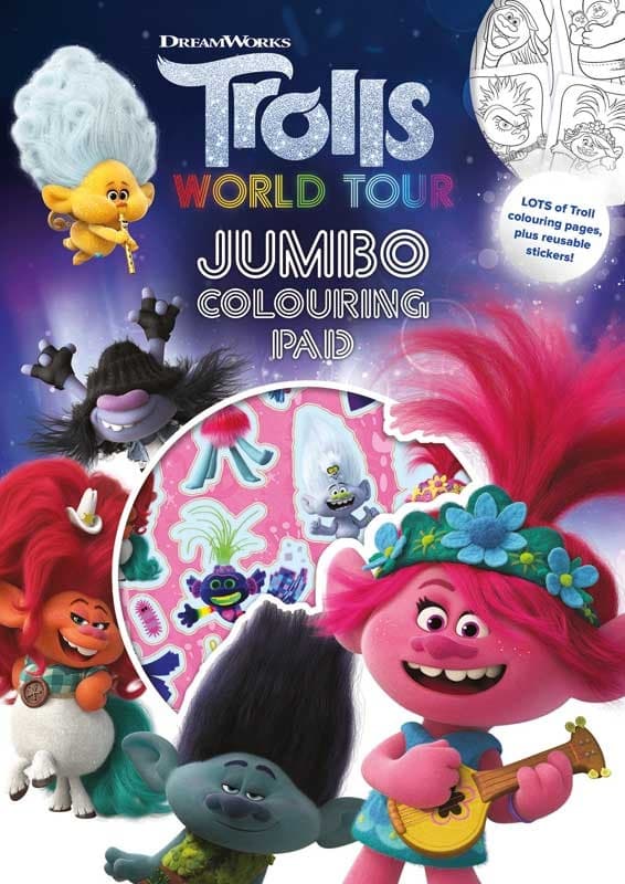 Trolls 2 Jumbo Colouring Pad