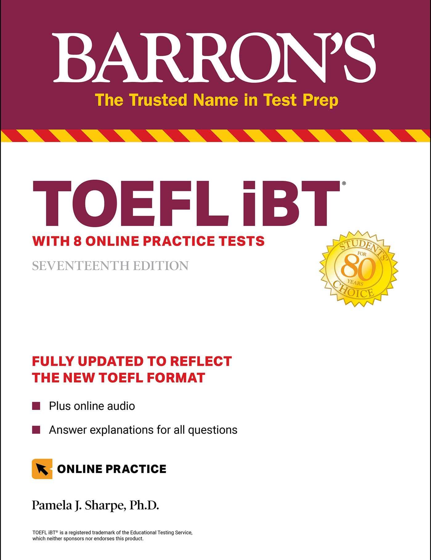 TOEFL IBT WITH ONLINE TESTS & DOWNLOADABLE AUDIO